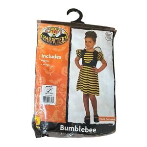 Cast of Characters Bumblebee Halloween Costume Girls M 8-10 Age 5-7 Yellow Black